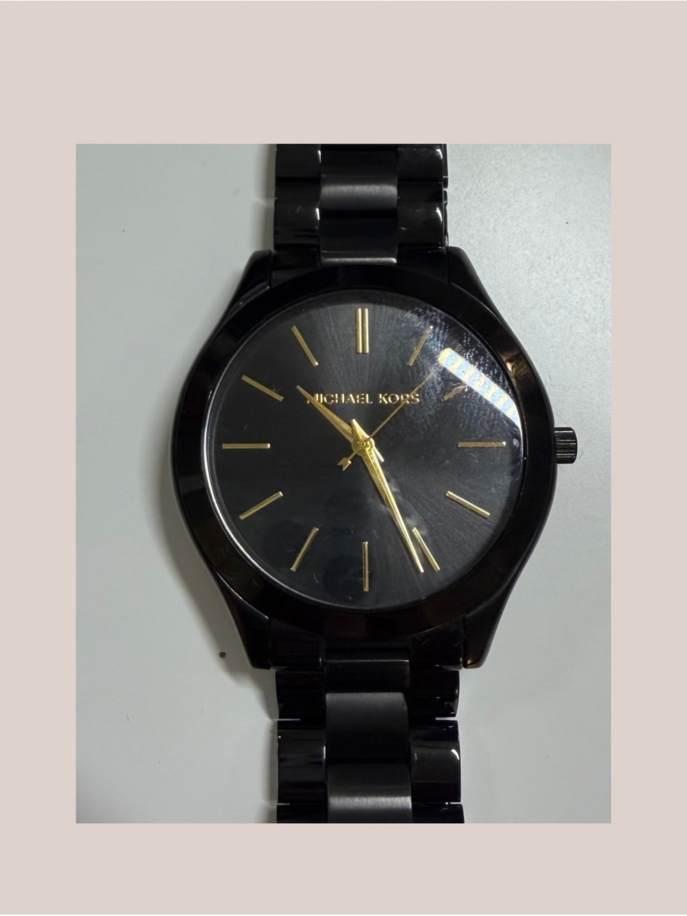 MICHAEL KORS RUNWAY WATCH | BLACK